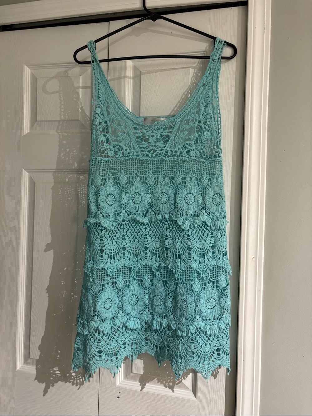 Y2K Teal Beach Cover Up